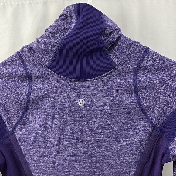Lululemon Cold Hands Warm Heart Half Zip Pullover Size 4 Purple - Picture 11 of 12